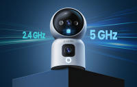 ZOSI Cámara Vigilancia WiFi Interior con Doble Lente y 1,44'' Monitor 2,4G/5G WiFi Lente Pan y Tilt + Lente Fija Seguimiento de Persona Videollamada con Gesto C528 - details 11