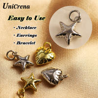 Encantos de Corazón/Estrella en 3D UniCrena Collar Pulsera Pendientes Ajustables de Metal - details 2