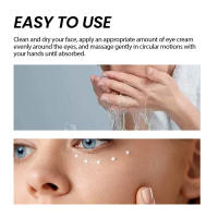 Crema antiarrugas para ojos, Reduce las bolsas de los ojos, hinchazón, reafirmante, levanta las líneas finas, crema correctora de ojeras iluminadora e hidratante - details 3