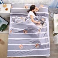 Saco de dormir antisuciedad de algodón 100% para Hotel, Sábana suave de viaje individual doble, saco de dormir portátil de viaje para adultos - details 18
