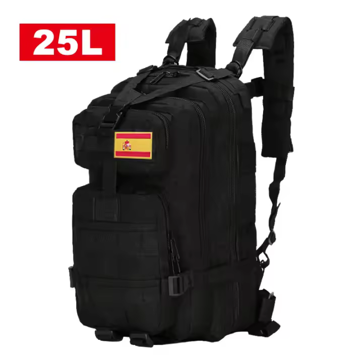 Mochila táctica de viaje para hombre, bolsa de gran capacidad, impermeable, para deportes al aire libre, multifuncional, 50L/25L - 1