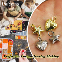 Encantos de Corazón/Estrella en 3D UniCrena Collar Pulsera Pendientes Ajustables de Metal - details 4