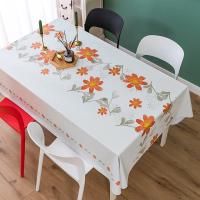 Manteles rectangulares simples y pequeños con estampado fresco para decoración De mesa y fiesta, impermeable, antimanchas - details 1