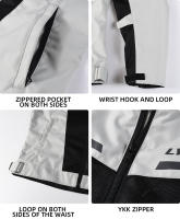 LYSCHY Chaqueta de Moto de Malla Transpirable de Verano para Hombre, Anticaída y Resistente al Desgaste, con Equipo de protección incorporado - details 12