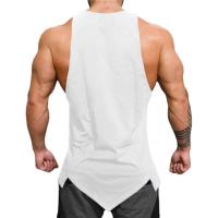 Men Gym Sport Workout Tank Tops Fitness Bodybuilding Cotton Vests Muscle Slim Fit Singlets Summer Casual Fashion Print Clothing - details 9