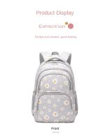 Mochila escolar con estuche para lápices para niñas, lonchera para adolescentes, color negro, Juego de 3 unidades, 2023 - details 3