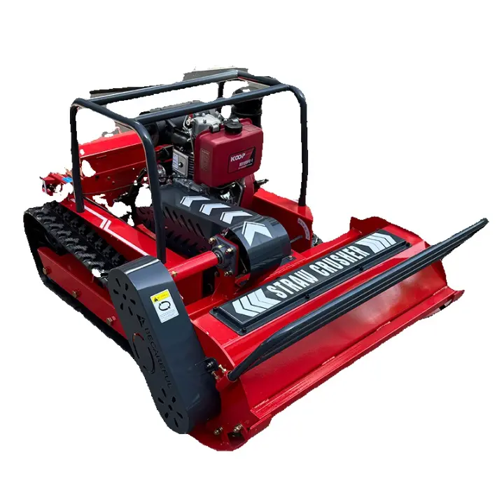 Cortacésped diesel de alta potencia con orugas Mando a distancia inalámbrico Adecuado para cortar grandes extensiones de césped - 1