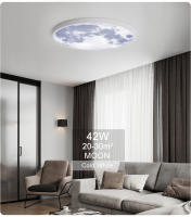 Lámpara de techo LED de estilo cielo con Control remoto, luz regulable de Luna, 24W, 42W, CA 85V-265V, para dormitorio, sala de estar y cocina, aplicación inteligente - details 16