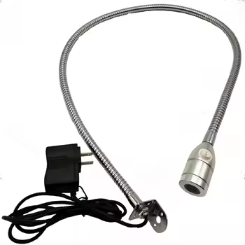la luz de lectura llevada 220V 3W del cuello de cisne para la cama cambia la cabeza ligera - 1