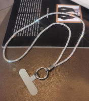 Correa de teléfono móvil con colgante de diamantes de imitación para mujer, estilo de muñeca corta, estilo de Clip, correa larga para el cuello, antipérdida - details 13