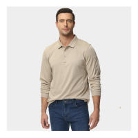 MAGCOMSEN men's polo shirt quick dry long sleeve tactical shirts pique jersey golf tops - details 5