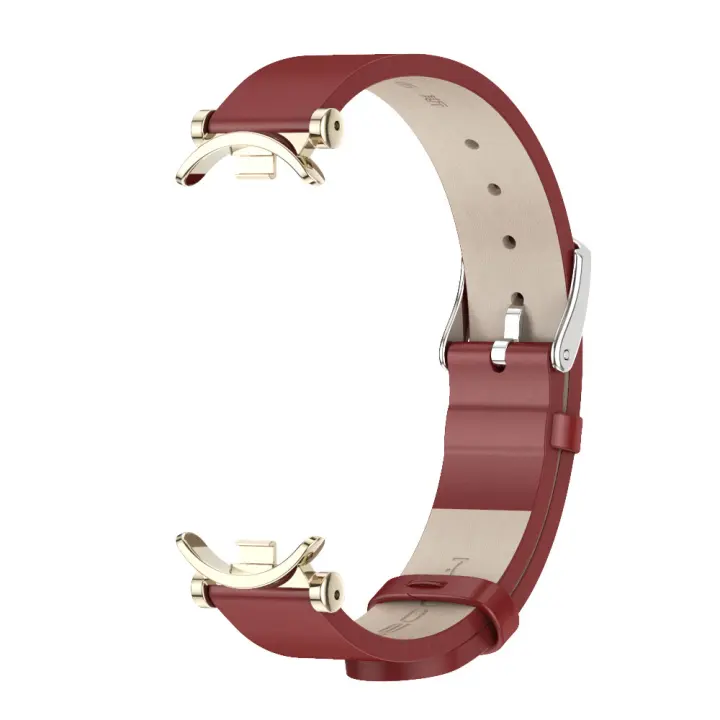 Mi Smart Band 9 8 correa de cuero accesorios de correa de reloj de pulsera - 1