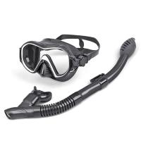 Equipo de esnórquel para adultos y jóvenes, máscara de buceo antivaho, esnórquel de silicona superior, secado completo - details 10