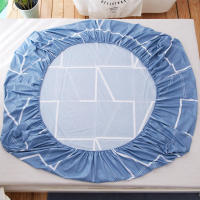 Sábana bajera de algodón estampada, sábanas para cama de cuatro esquinas con banda elástica (sin fundas de almohada), 1 ud. - details 7