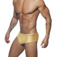 Jessborn bañadores de color sólido para hombre, bañadores pequeños de ángulo plano, pantalones cortos de cintura baja brillantes para surf en la playa, Verano - details 9