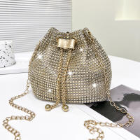 Bolsos cruzados con forma de cubo de diamantes de imitación para mujer, bolsos de hombro brillantes, bolsos de cadena, bolsos de almacenamiento de fiesta de noche - details 10