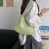 Bolsos de hombro de cuero PU para mujer, bolsos de Color puro, bolsos casuales pequeños con asa superior, bolso de hombro para mujer - details 5