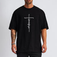 Oversized Fit T shirt Men Drop Shoulders Gym Bodybuilding Fitness Loose Hip-Hop T-shirt Quick Dry Mesh Streetwear Sports Tshirt - details 5