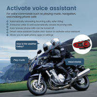 Auriculares Intercomunicadores Bluetooth 5.2 para Casco de Motocicleta Gearelec DK02 - details 5