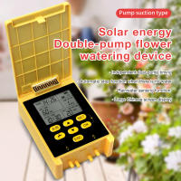 Dispositivo de riego automático de flores solares, sistema de controlador de riego con doble bomba, temporizador de agua con detección de lluvia para césped y jardín - details 0