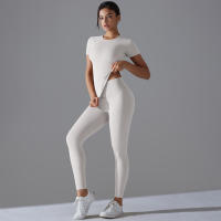 Hamidou Conjunto Deportivo Top de Yoga de Cintura Alta y Pantalones de Yoga - details 4