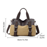 Bolso de hombro tipo bandolera de lona para gimnasio, correa ajustable, bolso de viaje deportivo de corta distancia, bolso de mano de gran capacidad - details 1