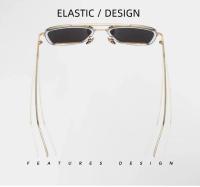 Gafas de Sol Cuadradas Vintage de Metal para Hombres Deportes y Moda - details 8