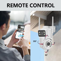 Cámara de Vigilancia IP 4MP Aprimorada para Exteriores Impermeable, Doble Lente, Pantalla Doble, Rastreo Automático, Wifi, PTZ, Audio Bíforo Ideal para Seguridad Exterior - details 2