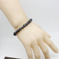 Ojos de tigre cuentas de piedra natural hechas a mano hombres hematita magnética accesorio pulseras para novio padre regalo - details 19