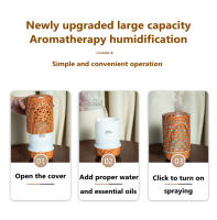 Humidificador de aire ultrasónico para aromaterapia, difusor de aceites esenciales, humidificador de madera, niebla fría, 230ML - details 2