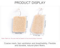 Kit de Manicura de Loofah Natural KADS 4Pcs Cepillos de Limpieza de Uñas y Exfoliación Corporal - details 2