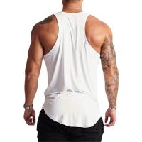 Camiseta Deportiva de Algodón sin Mangas para Hombres Cuello Redondo Estampado - details 12