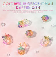 Plato de Uñas de Vidrio Iridescent Colorido 6pcs Kit de Manicura de Marca KADS Portador de Líquido y Polvo de Acrílico Equipo de Manicura - details 0