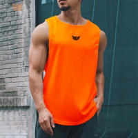Summer Casual Breathable Quick Dry Sleeveless Tank Top Mens Gym Bodybuilding Workout Muscle Stringer Fashion Fitness Mesh Vest - details 7