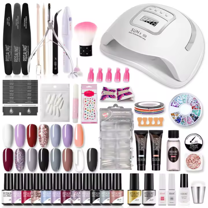 ROSALIND-Conjunto de esmaltes en Gel para uñas, herramientas de manicura, conjunto completo, para Semi permanente, necesita UV LED - 1