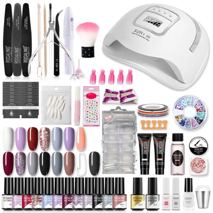 ROSALIND-Conjunto de esmaltes en Gel para uñas, herramientas de manicura, conjunto completo, para Semi permanente, necesita UV LED - 1
