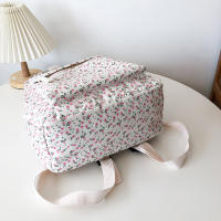 Mochilas de estilo Preppy para mujer, bandoleras impermeables de nailon para estudiantes, a la moda, con estampado Floral - details 18