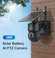 Cámara Solar SHIWOJIA 4G SIM 3MP Panel Solar para Exteriores Audio Bidireccional Protección de Seguridad Cámara de Vigilación WIFI Compatible con Computadora de Escritorio - details 2