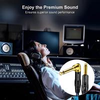 Cable de Guitarra DREMAKE - Cable de Instrumento de 1/4 de Pulgada Recto a en Ángulo Recto - Cable Profesional para Guitarra Eléctrica y Amplificador - details 10