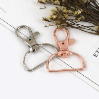20Piezas Meetee 20/25mm Metal Bogavante Hebilla Bolsa Con Conector Hebilla Giratoria Llavero Correa De Bolso Accesorios Cosidos - details 3