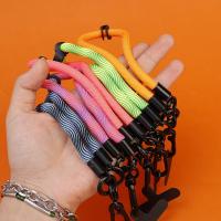 Correas portátiles para muñeca de teléfono móvil, cordón anticaída colorido de nailon con lengüetas de sujeción, Clip de cable colgante desmontable para teléfono móvil - details 4