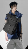 1 nueva mochila con boca enrollable, mochila de expansión de gran capacidad, mochila para estudiantes, bolsa de viaje corta con cubierta enrollable, bolsa para ordenador portátil - details 10