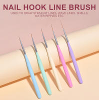 Kit de Manicura KADS Pinceles para Uñas para Dibujar y Pintar Tiras de Flor 5Pcs con Cubierta - details 0
