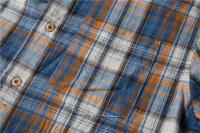 AIOPESON-camisa a cuadros para hombre, camisa 100% de algodón de manga corta, a la moda, informal, para negocios sociales, para verano - details 8