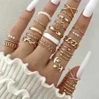 Juego de Anillos Geométricos Bohemios 30 Piezas de Oro y Plata para Uñas - details 9