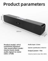 Altavoz inalámbrico E91 con Bluetooth, caja de sonido Multimedia para ordenador, sistema de sonido fuerte y claro para motocicletas - details 10