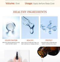 Base de Esmalte de Uñas Arte Clavo 15ml Secado Rápido Agente de Limpieza para Gel UV Sin Ácido Bajo el Equilibrio - details 4