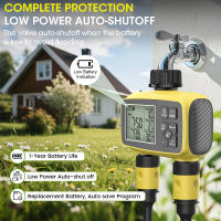Controlador de riego de 2 canales, temporizador automático de agua, dispositivo de riego de flores, válvula de agua, aspersor temporizado para invernadero de jardín - details 8