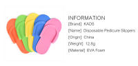 Zapatillas de Espuma Desechables KADS 12 Pares para Cuidado de Pies en Salón de Uñas, Spa, Hotel - details 1