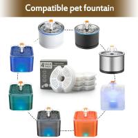 Filtros y espumas de repuesto para fuente de agua de acero inoxidable 304, suministros para mascotas, 4 paquetes - details 1